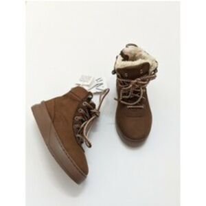 Zara Kids Cozy Brown Boots Size 26/27 9.5/10